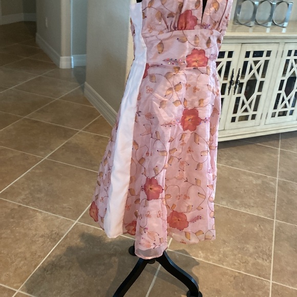 Lena Medoyeff halter dress, panels added on sides to make bigger fits like 8 - Picture 6 of 15